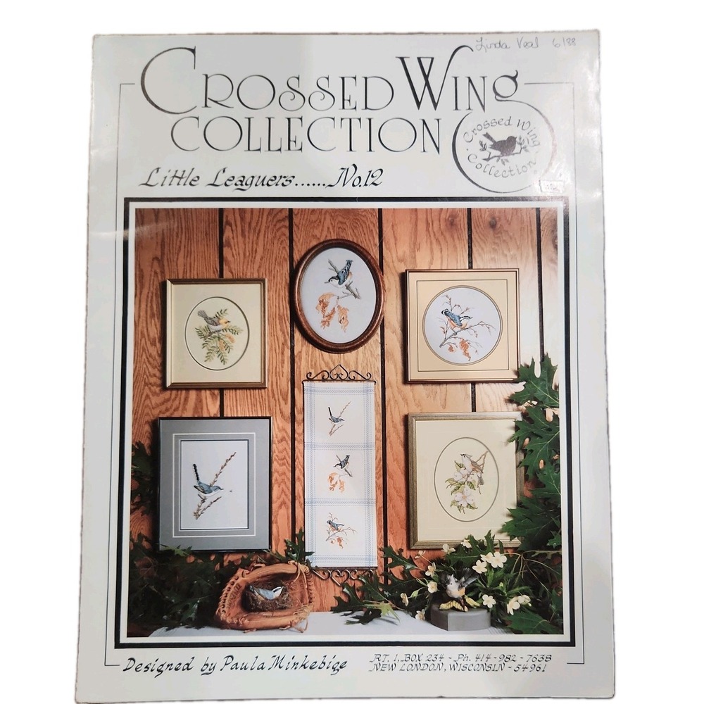 Verdin+ Birds Flowers Cross stitch patterns/ Wing Collec/Little Leaguers #12